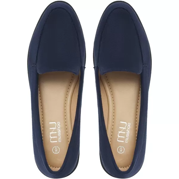 MUSSHOE Women's Loafer Slip-on Flats for Women Dressy Comfortable Loafers for Women