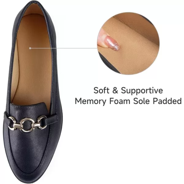 MUSSHOE Women's Loafer Slip-on Flats for Women Dressy Comfortable Loafers for Women