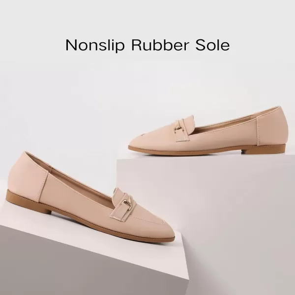 MUSSHOE Women's Loafer Slip-on Flats for Women Dressy Comfortable Loafers for Women