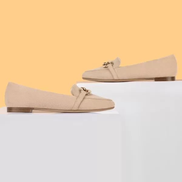MUSSHOE Women's Loafers Comfortable Fashion Chain Flats Shoes for Women