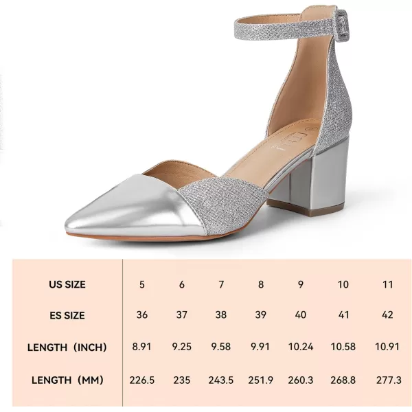 MUSSHOE Women's Pumps Ankle Strap Cap Toe Flats Pointed Closed Toe Heels for Women Comfortable Heels Dress Shoes Work Heels