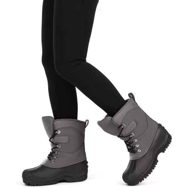 MUSSHOE Women's Snow Boots Waterproof Insulated Mid-Calf Boots Winter Boots for Women