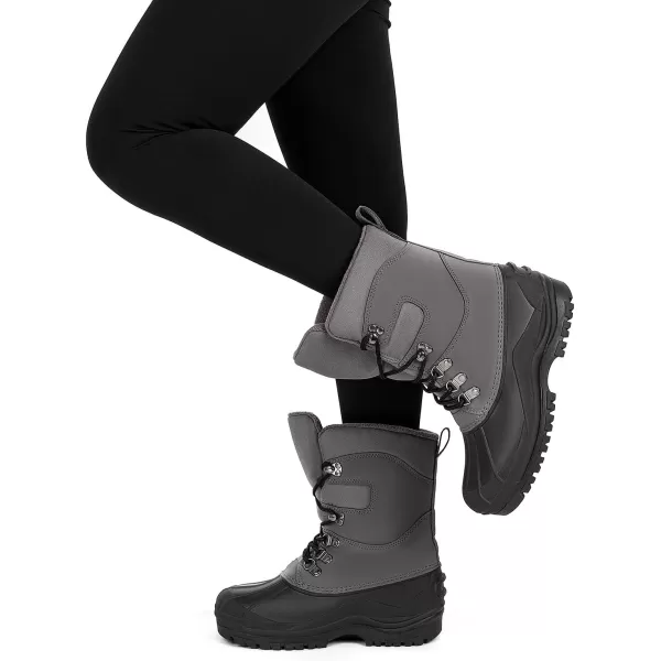 MUSSHOE Women's Snow Boots Waterproof Insulated Mid-Calf Boots Winter Boots for Women