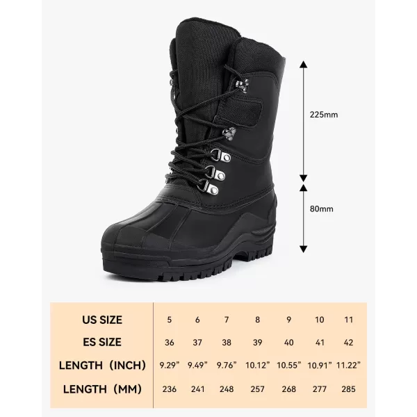 MUSSHOE Women's Snow Boots Waterproof Insulated Mid-Calf Boots Winter Boots for Women