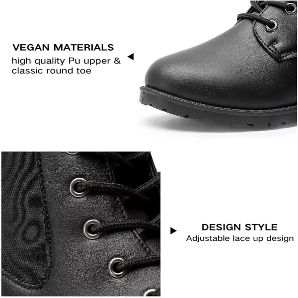 MUSSHOE Women's Winter Platform Boots Non Slip Comfortable Snow Boots Hunter Rain Boots Combat Boots Fashion Ankle Boots&amp;Booties Chunky Booties for Women