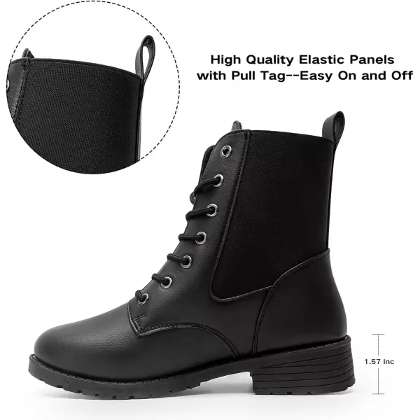 MUSSHOE Women's Winter Platform Boots Non Slip Comfortable Snow Boots Hunter Rain Boots Combat Boots Fashion Ankle Boots&amp;Booties Chunky Booties for Women