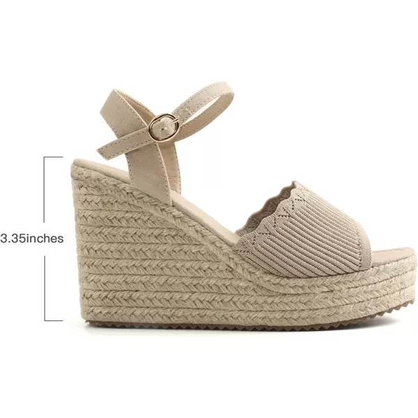 Samilor Wedge Sandals for Women, Women's Platform Sandals, Open Toes Summer Wedges for Women, Ankle Strap Espadrille Sandals for Women