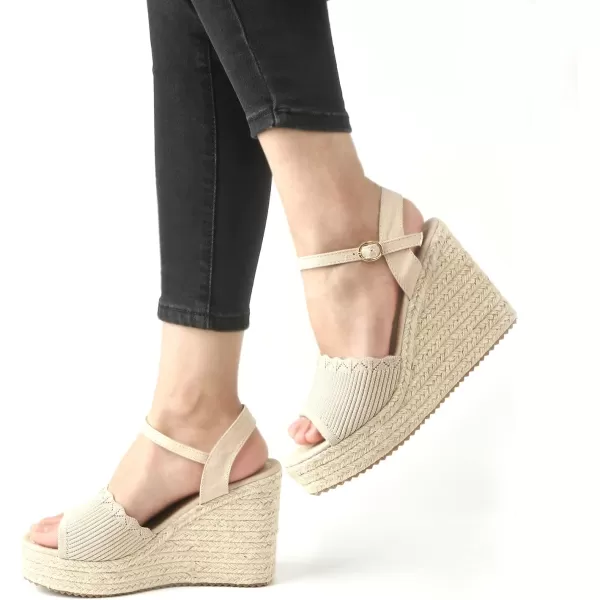 Samilor Wedge Sandals for Women, Women's Platform Sandals, Open Toes Summer Wedges for Women, Ankle Strap Espadrille Sandals for Women