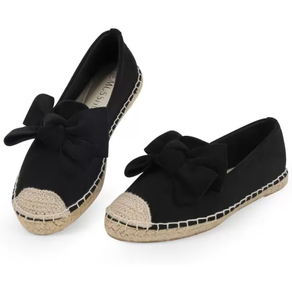 MUSSHOE Espadrilles for Women Flats Dressy Comfort Flat Closed Toe