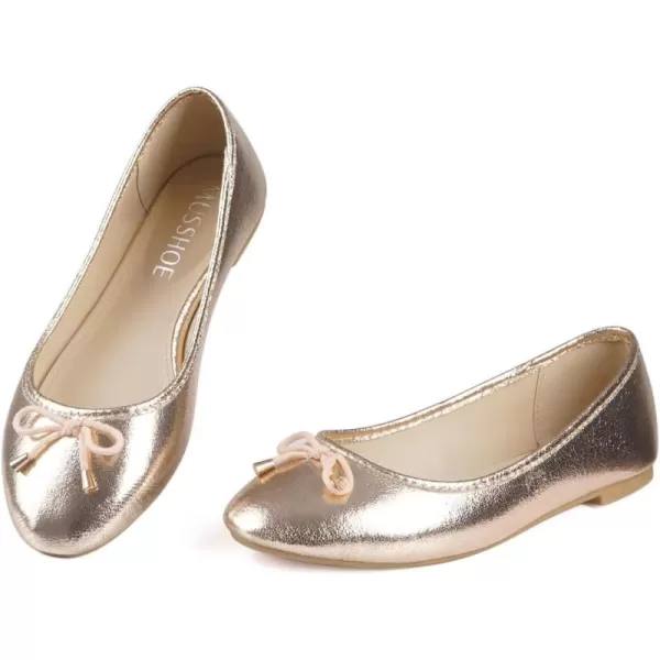 MUSSHOE Flats Shoes Women Comfortable Round Toe Memory Foam Women's Flats