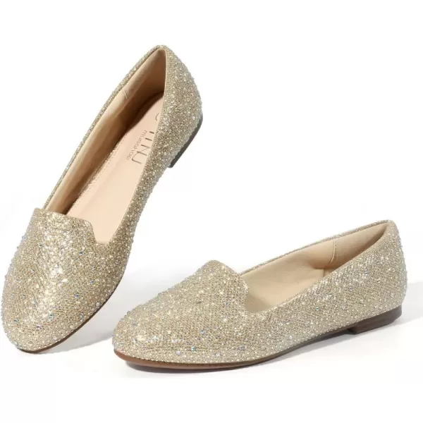 MUSSHOE Flats Shoes Women Comfortable Round Toe Memory Foam Women's Flats