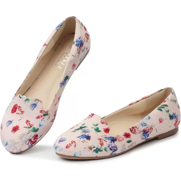 MUSSHOE Flats Shoes Women Comfortable Round Toe Memory Foam Women's Flats