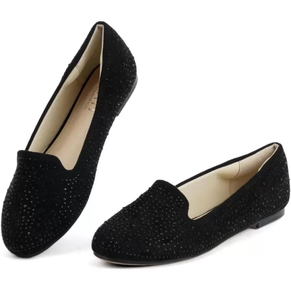 MUSSHOE Flats Shoes Women Comfortable Round Toe Memory Foam Women's Flats