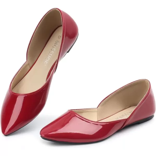 MUSSHOE Flats Shoes Women Pointed Toe Flats for Women Elegant Women's Flats