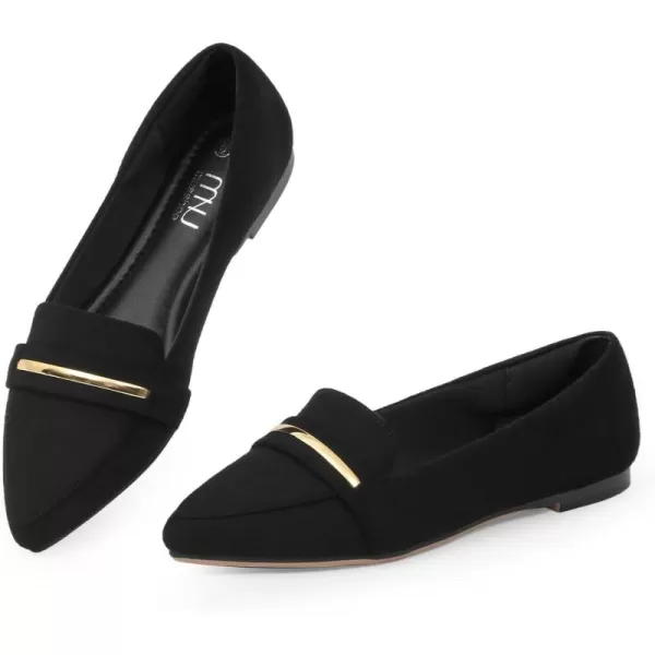 MUSSHOE Flats Shoes Women Pointed Toe Womens Flats Loafers