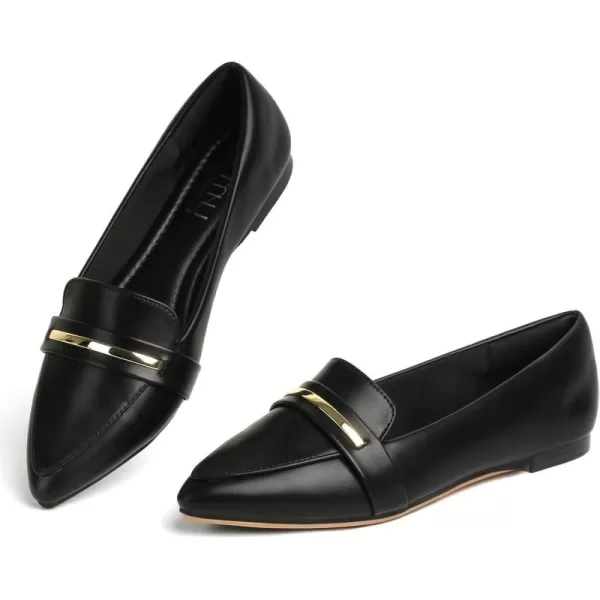 MUSSHOE Flats Shoes Women Pointed Toe Womens Flats Loafers