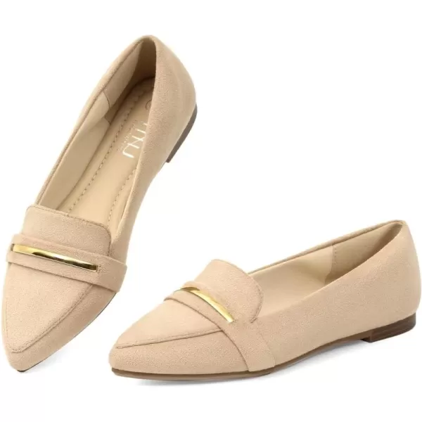 MUSSHOE Flats Shoes Women Pointed Toe Womens Flats Loafers