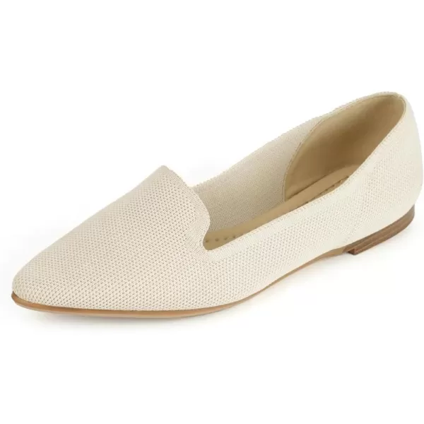 MUSSHOE Flats Shoes for Women Slip on Ballet Flats Dress Shoes Knit Flats Pointed Toe Flat Shoes for Women Comfortable Dressy Women Shoes