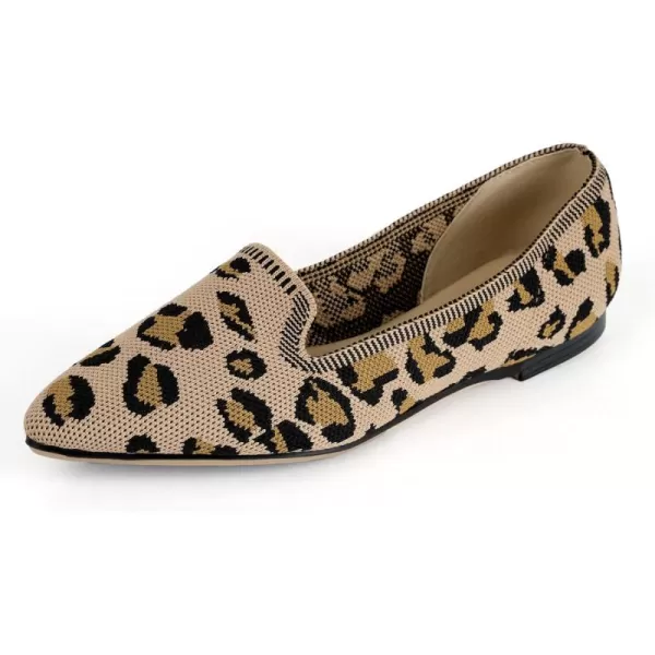 MUSSHOE Flats Shoes for Women Slip on Ballet Flats Dress Shoes Knit Flats Pointed Toe Flat Shoes for Women Comfortable Dressy Women Shoes