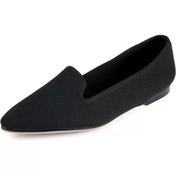 MUSSHOE Flats Shoes for Women Slip on Ballet Flats Dress Shoes Knit Flats Pointed Toe Flat Shoes for Women Comfortable Dressy Women Shoes