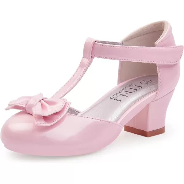 MUSSHOE Girls little/Toddle low heel dress shoes Flower Girl Sandals for Party Wedding