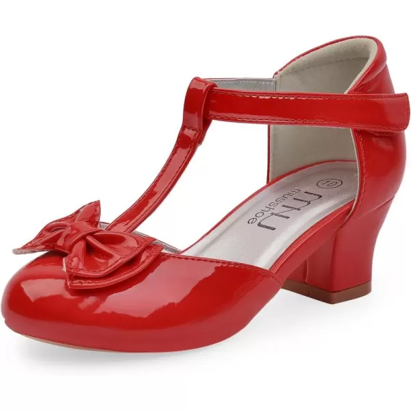 MUSSHOE Girls little/Toddle low heel dress shoes Flower Girl Sandals for Party Wedding