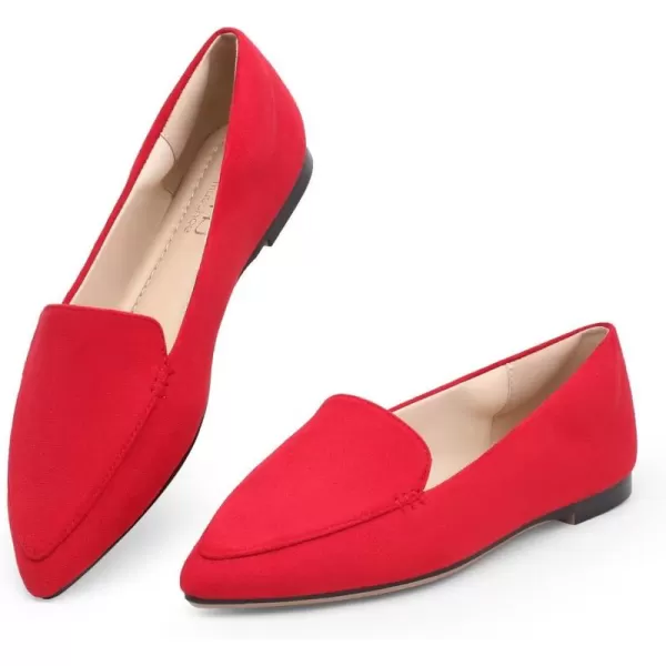 MUSSHOE Loafers for Women Comfortable Pointed Toe Memory Foam Women's Loafers