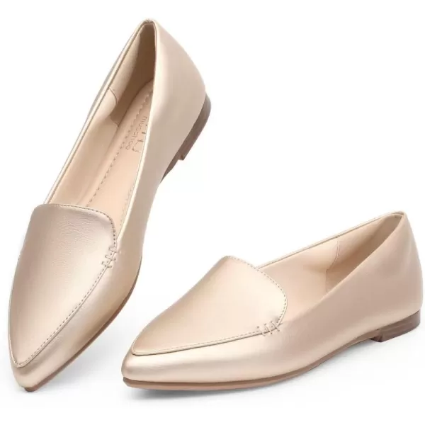 MUSSHOE Loafers for Women Comfortable Pointed Toe Memory Foam Women's Loafers