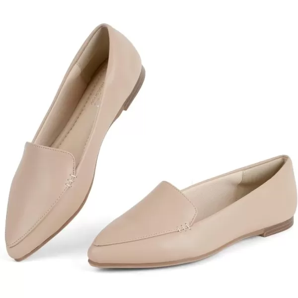 MUSSHOE Loafers for Women Comfortable Pointed Toe Memory Foam Women's Loafers
