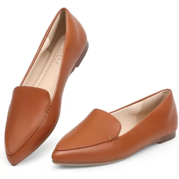 MUSSHOE Loafers for Women Comfortable Pointed Toe Memory Foam Women's Loafers
