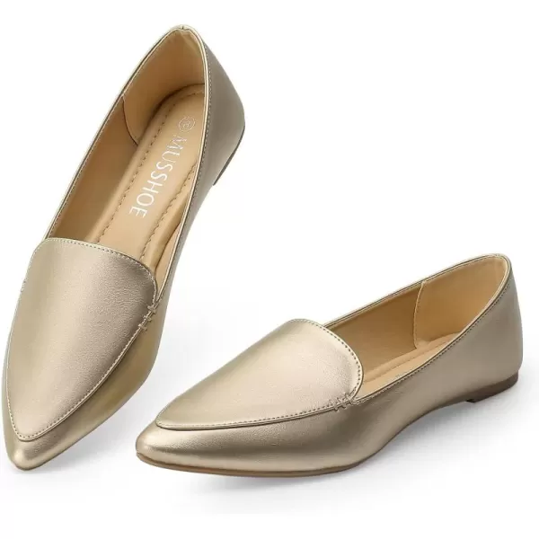 MUSSHOE Loafers for Women Comfortable Pointed Toe Memory Foam Women's Loafers
