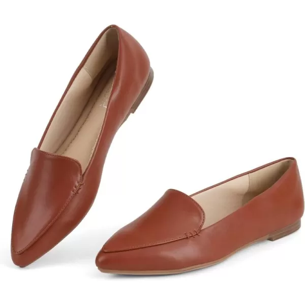 MUSSHOE Loafers for Women Comfortable Pointed Toe Memory Foam Women's Loafers