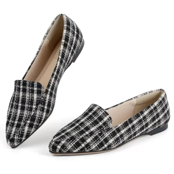 MUSSHOE Loafers for Women Comfortable Pointed Toe Memory Foam Women's Loafers