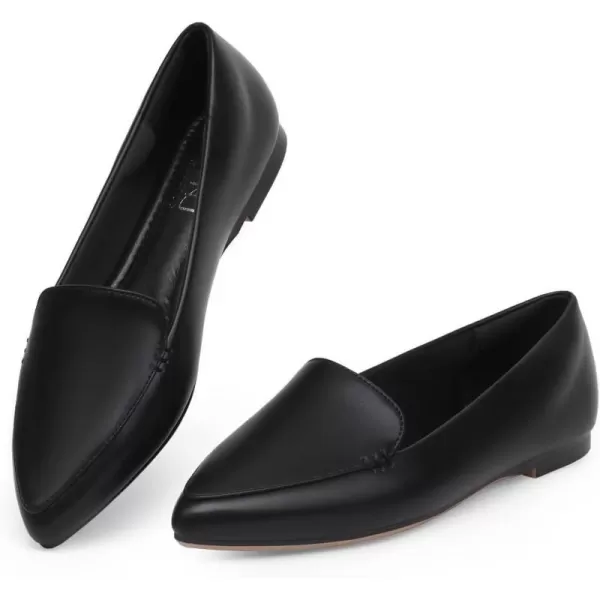 MUSSHOE Loafers for Women Comfortable Pointed Toe Memory Foam Women's Loafers