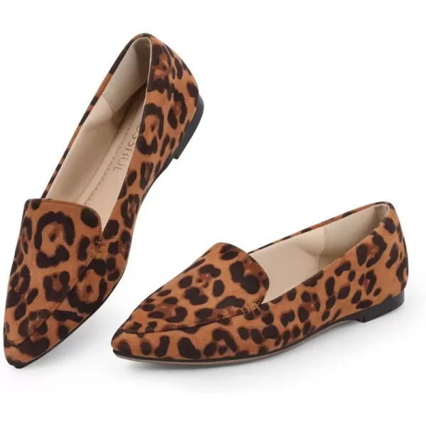 MUSSHOE Loafers for Women Comfortable Pointed Toe Memory Foam Women's Loafers