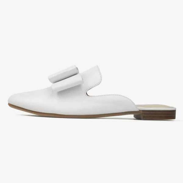 MUSSHOE Mules for Women Flats Comfortable Pointed Toe Slip on Women Mules Flats