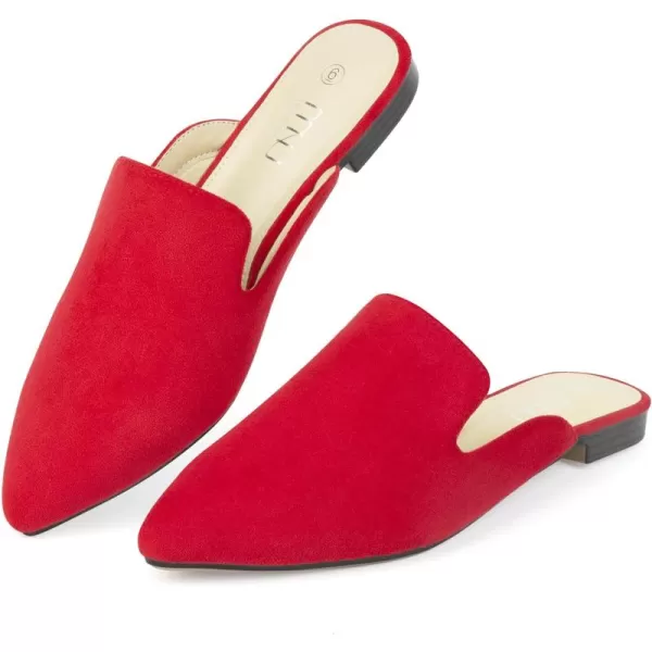 MUSSHOE Mules for Women Flats Comfortable Pointed Toe Women Mules