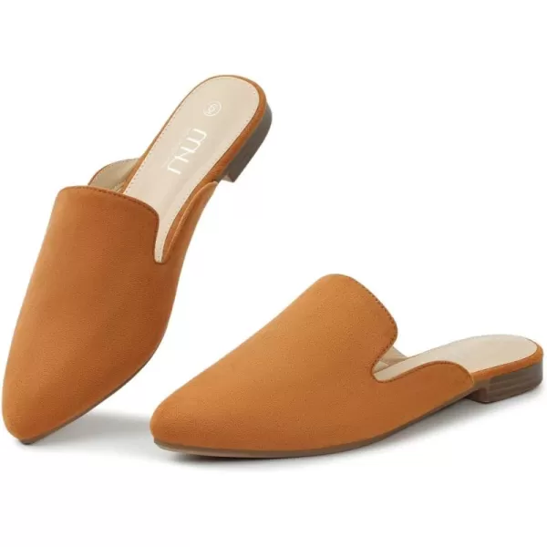 MUSSHOE Mules for Women Flats Comfortable Pointed Toe Women Mules