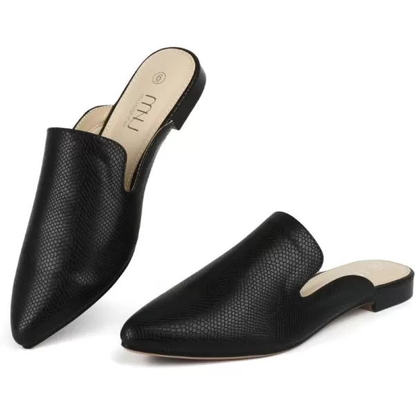 MUSSHOE Mules for Women Flats Comfortable Pointed Toe Women Mules