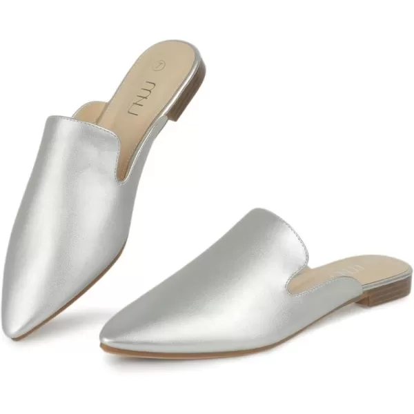MUSSHOE Mules for Women Flats Comfortable Pointed Toe Women Mules