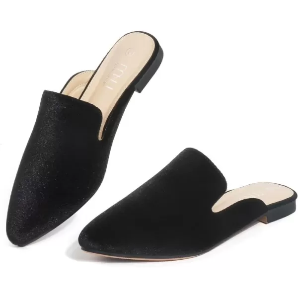 MUSSHOE Mules for Women Flats Comfortable Pointed Toe Women Mules