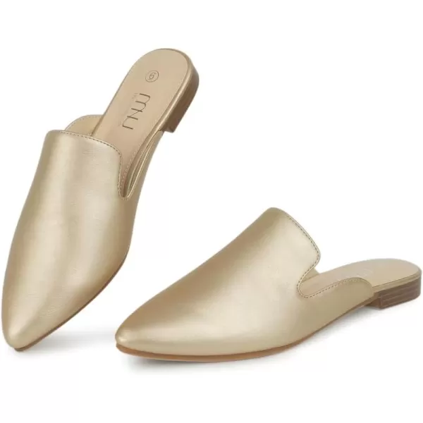 MUSSHOE Mules for Women Flats Comfortable Pointed Toe Women Mules