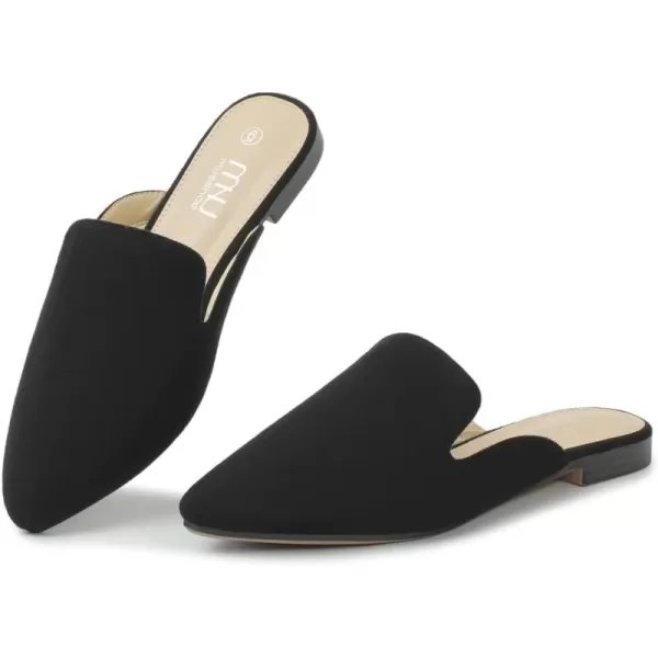 MUSSHOE Mules for Women Flats Comfortable Pointed Toe Women Mules
