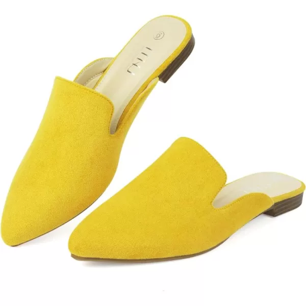 MUSSHOE Mules for Women Flats Comfortable Pointed Toe Women Mules