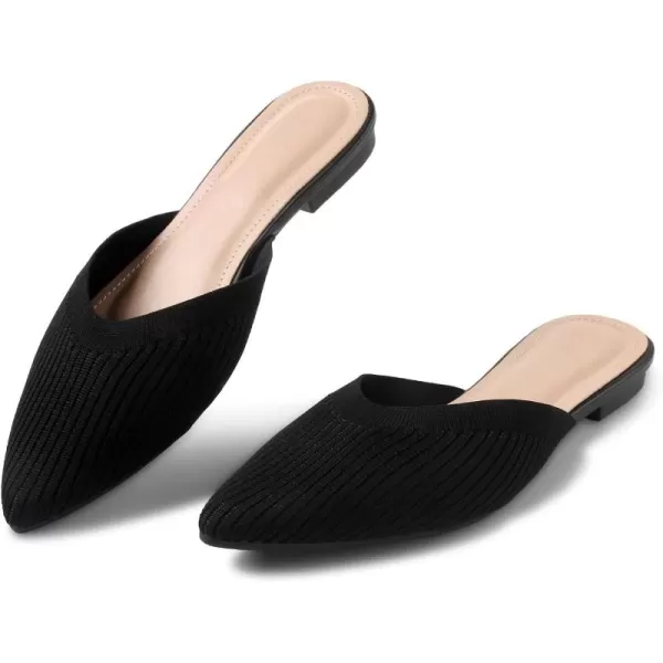 MUSSHOE Mules for Women Pointed Toe Replace Women Mules Flats