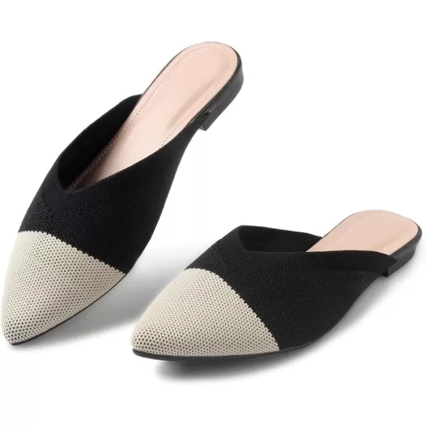 MUSSHOE Mules for Women Pointed Toe Replace Women Mules Flats