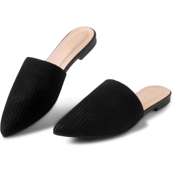 MUSSHOE Mules for Women Pointed Toe Replace Women Mules Flats