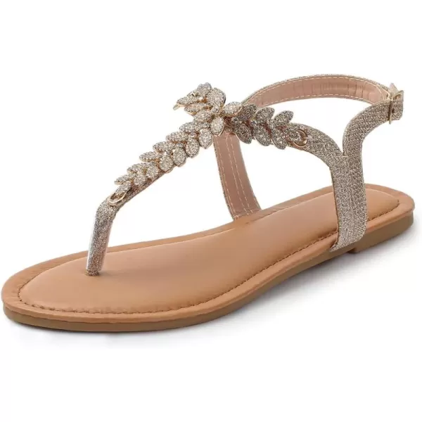 MUSSHOE Sandals for Women Dressy Summer Rhinestone Sandals for Women