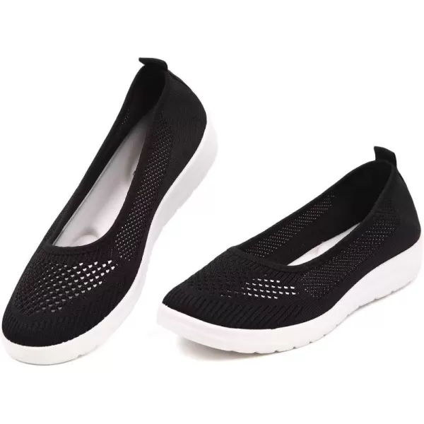 MUSSHOE Walking Shoes Women Breathe Mesh Slip On Sneakers Women Comfortable Lightweight