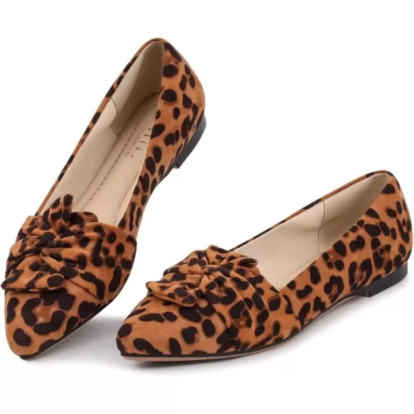 MUSSHOE Women's Flats Dressy Pointed Toe Comfortable Bowknot Ballet Flats Shoes